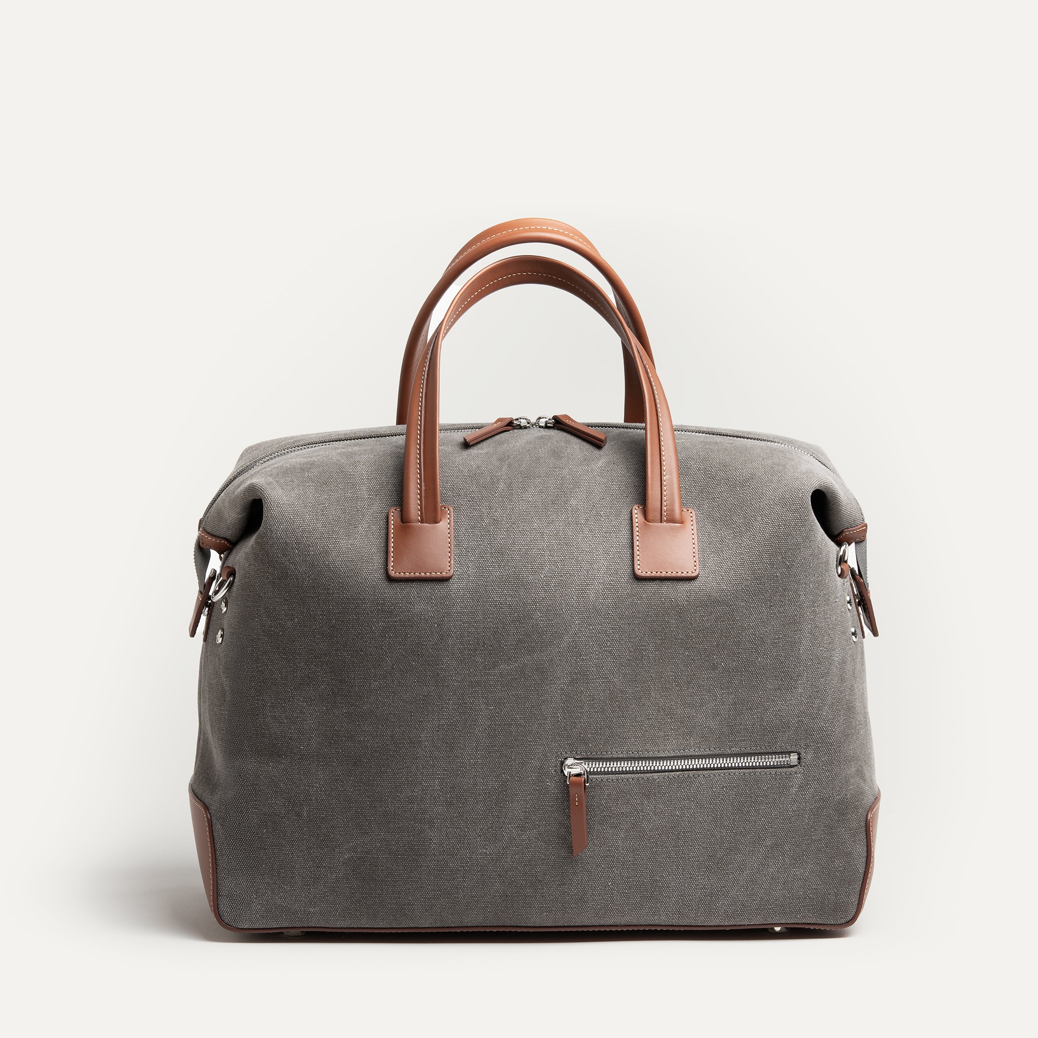 Sac de voyage 48 heures Femme en toile et cuir